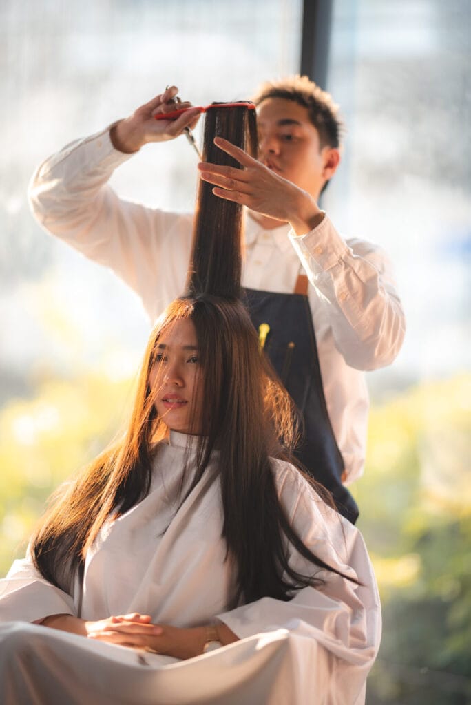 professional fashion hairdresser