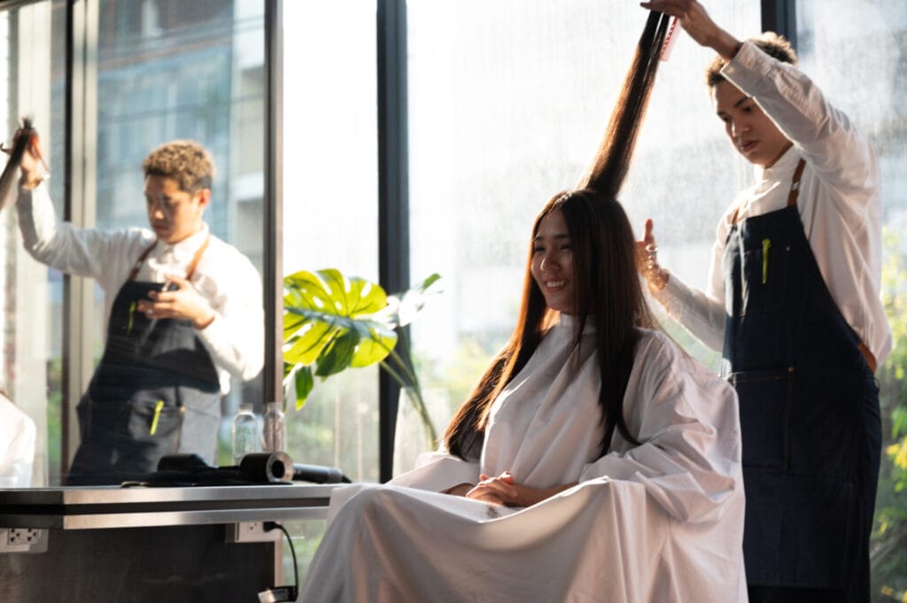 woman client